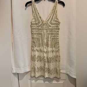 Adrianna Papell Black and White Brand Label Patch -4